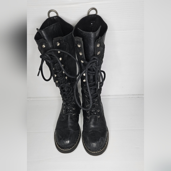 John Fluevog Bertman Tall Derby Boots Discontinued | 7th Heaven Collection 7.5 - Picture 3 of 16